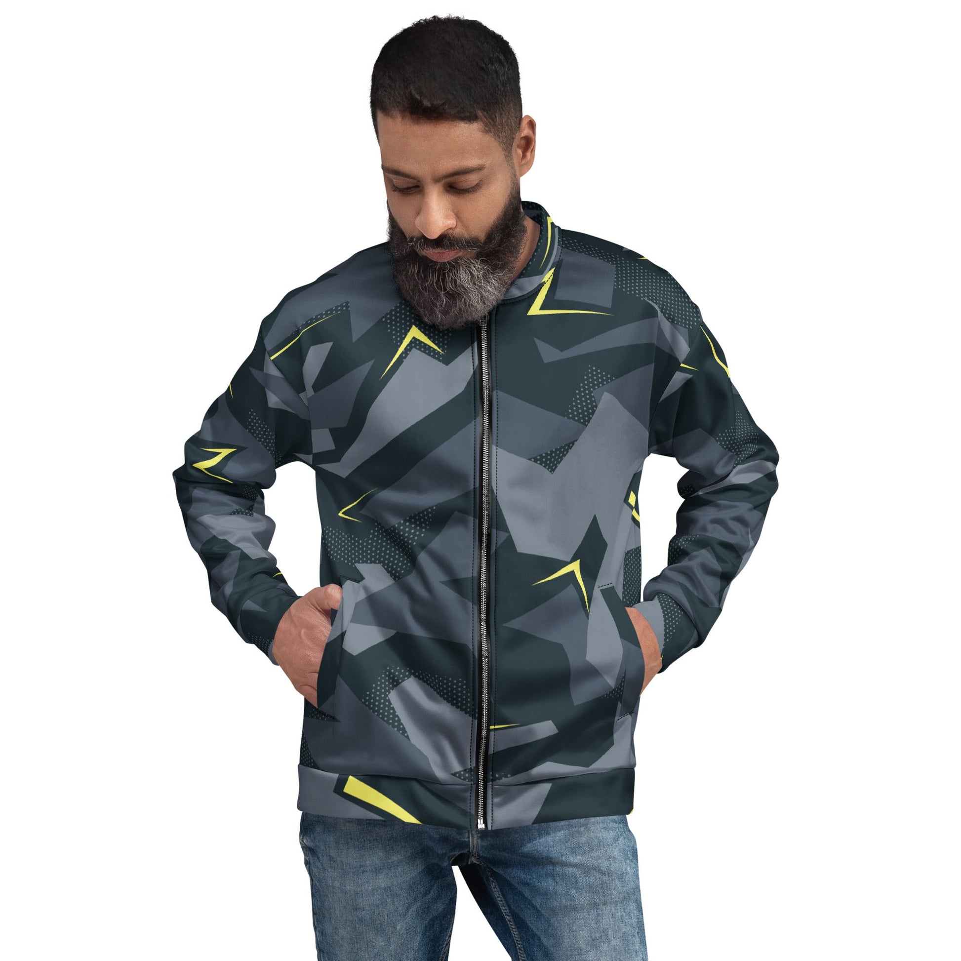 Urban Voltage CAMO Unisex Bomber Jacket - XS