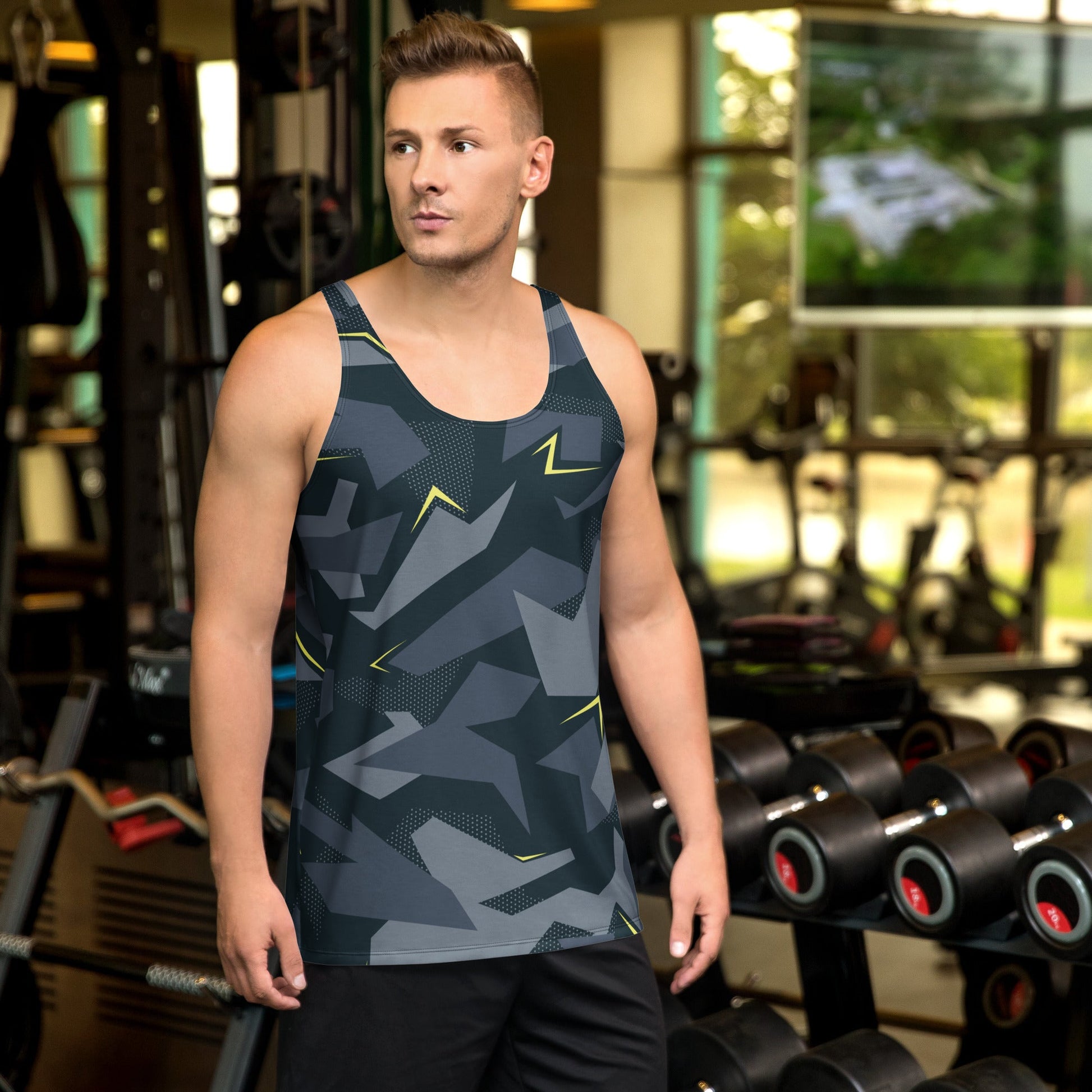 Urban Voltage CAMO Unisex Tank Top - XS - Tops