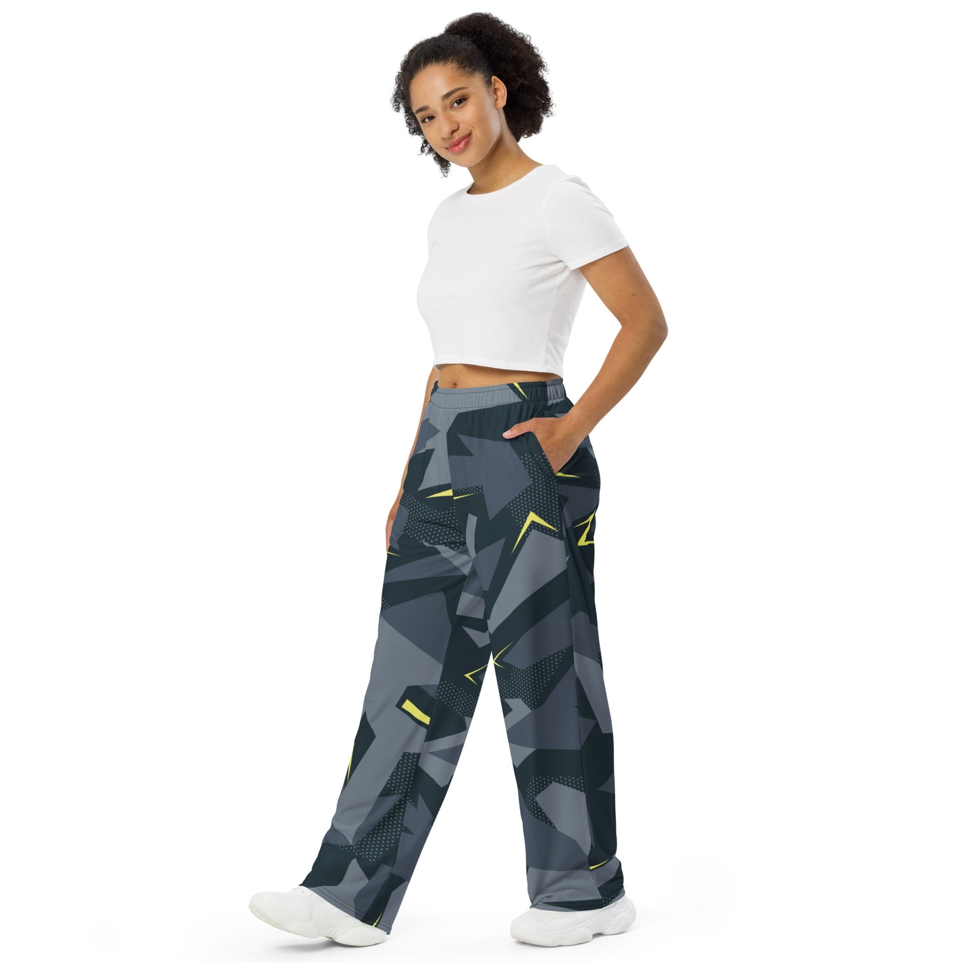 Urban Voltage CAMO unisex wide-leg pants - Wide-leg Pants