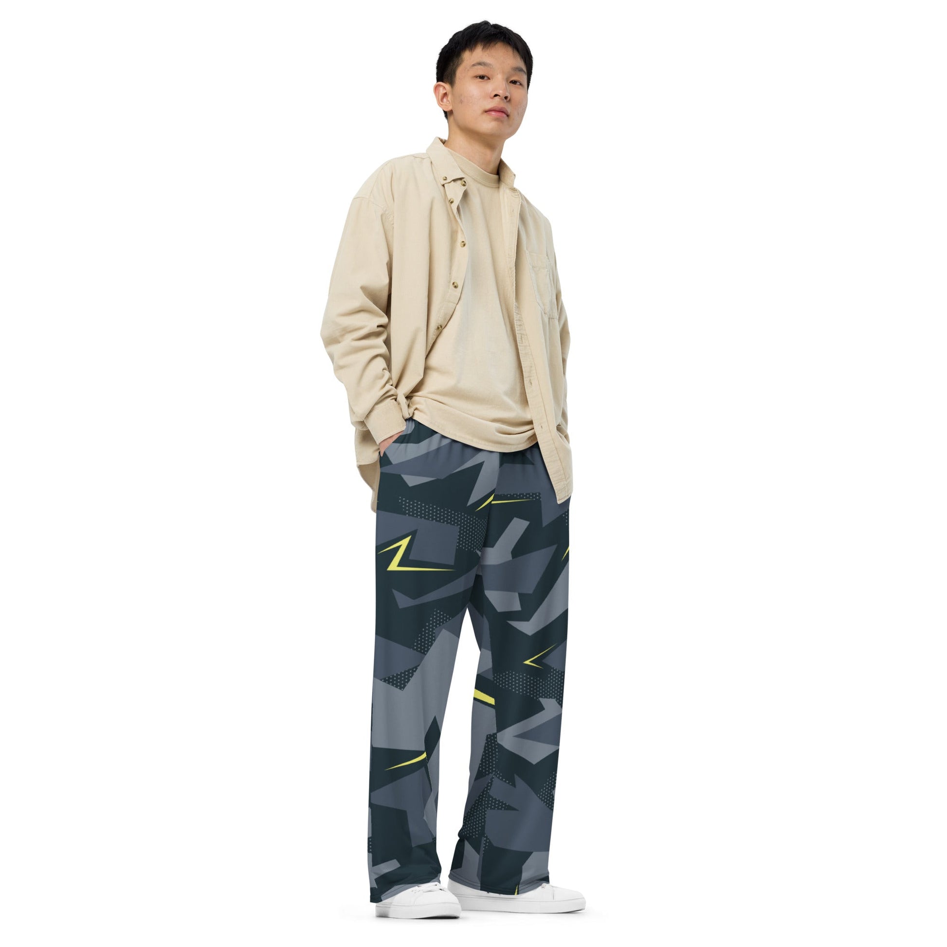 Urban Voltage CAMO unisex wide-leg pants - Wide-leg Pants