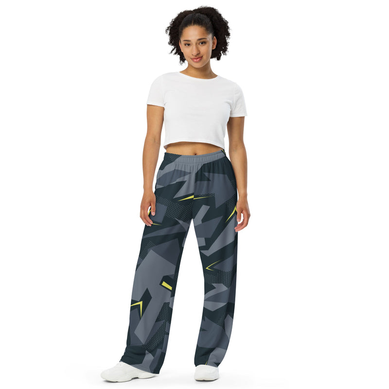 Urban Voltage CAMO Unisex Wide-Leg Leisure Pants