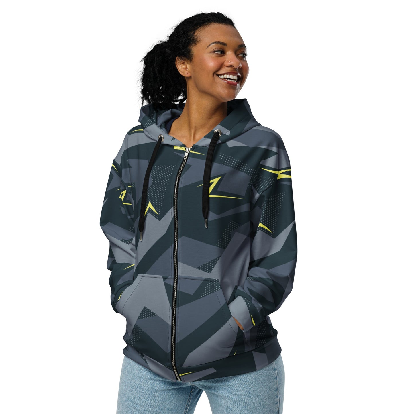 Urban Voltage CAMO Unisex zip hoodie - Zip Hoodies