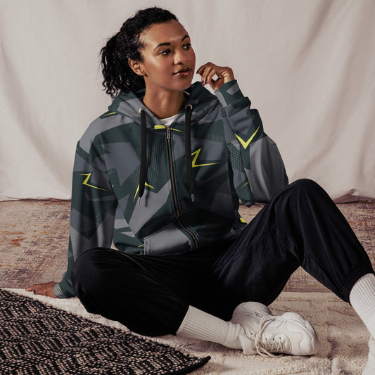 Urban Voltage CAMO Unisex zip hoodie - Zip Hoodies