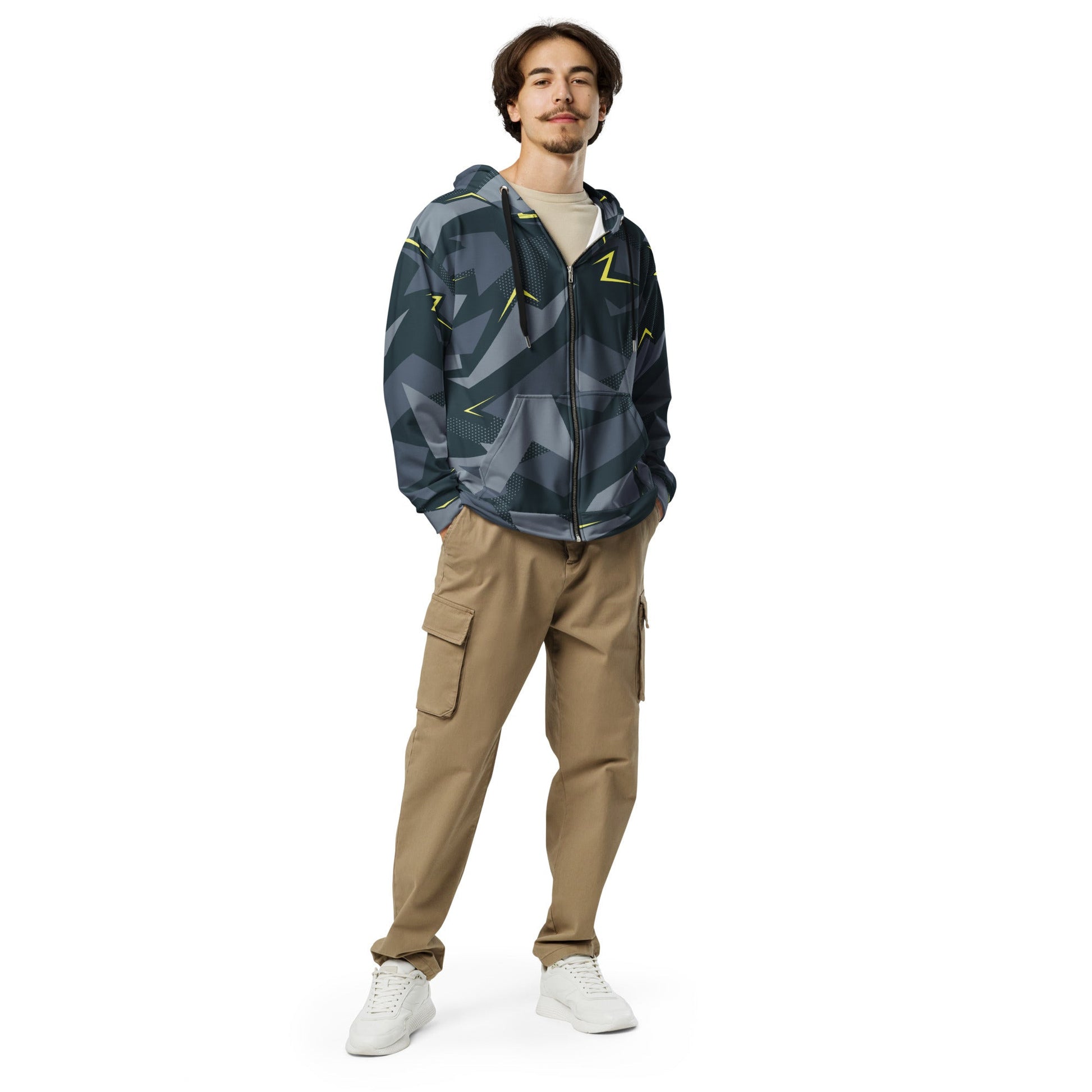 Urban Voltage CAMO Unisex zip hoodie - Zip Hoodies