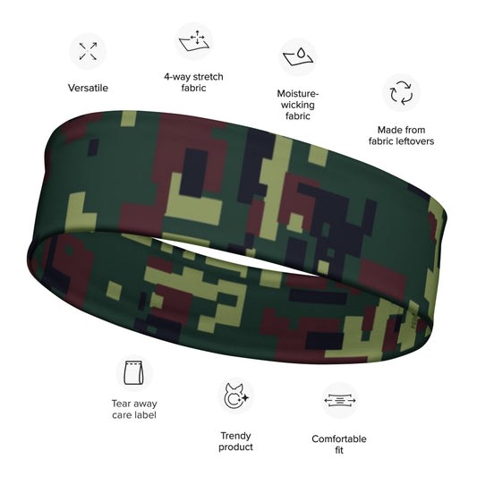 Vietnamese K18 Woodland Digital CAMO Headband - M