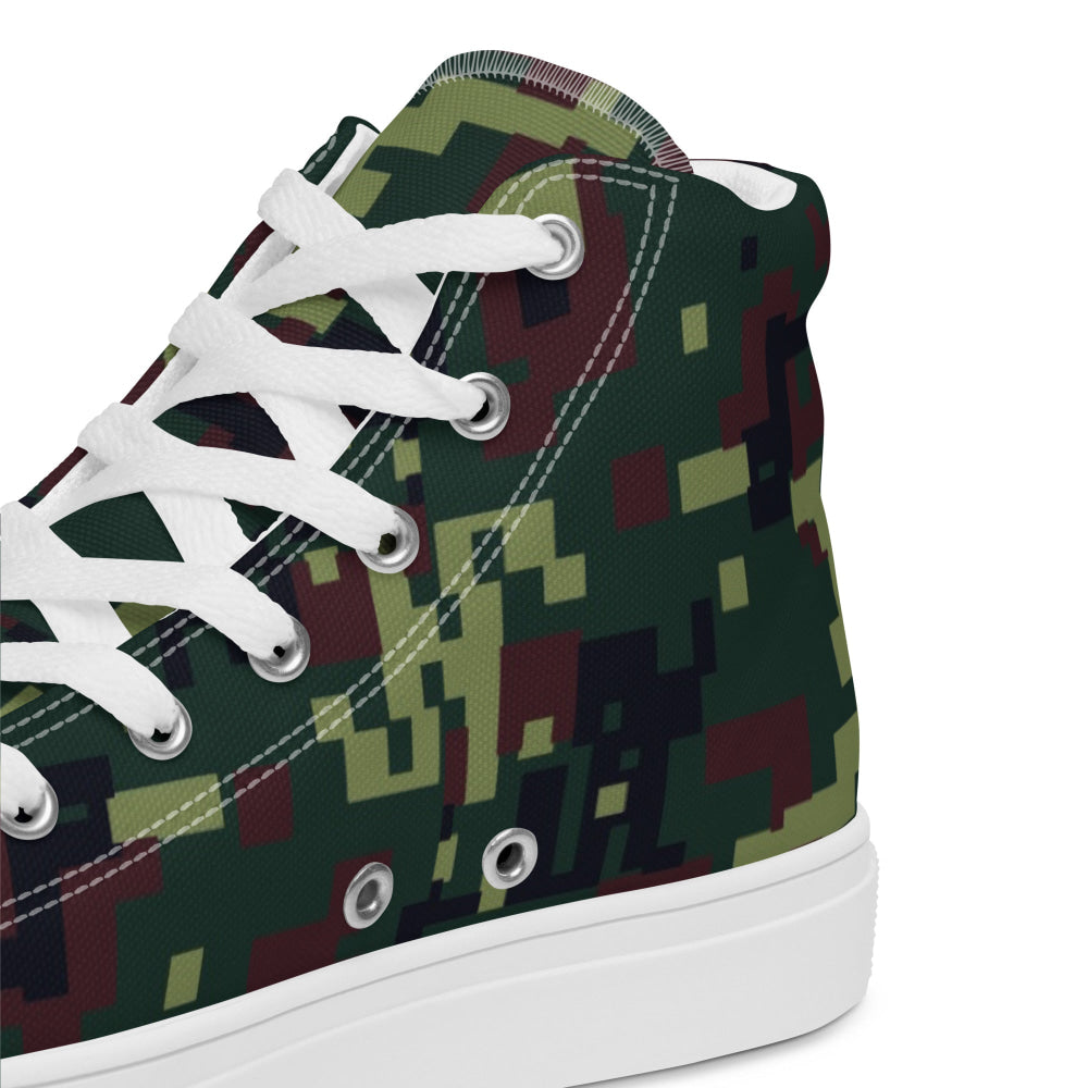 Vietnamese K18 Woodland Digital CAMO Men’s high top canvas shoes - Mens High Top Canvas Shoes