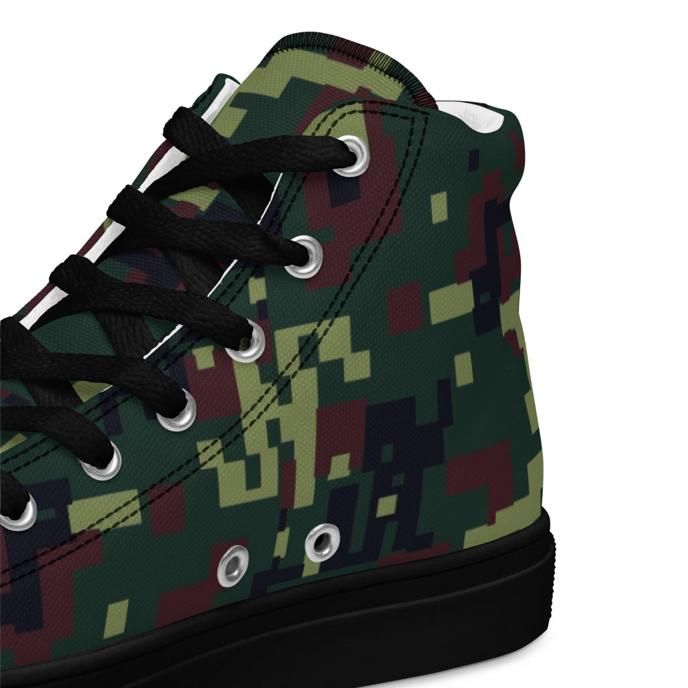 Vietnamese K18 Woodland Digital CAMO Men’s high top canvas shoes - Mens High Top Canvas Shoes