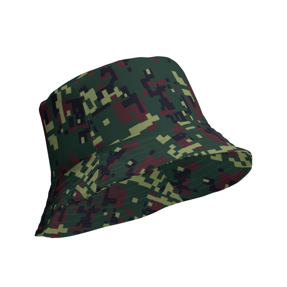 Vietnamese K18 Woodland Digital CAMO Reversible bucket hat - Bucket Hat