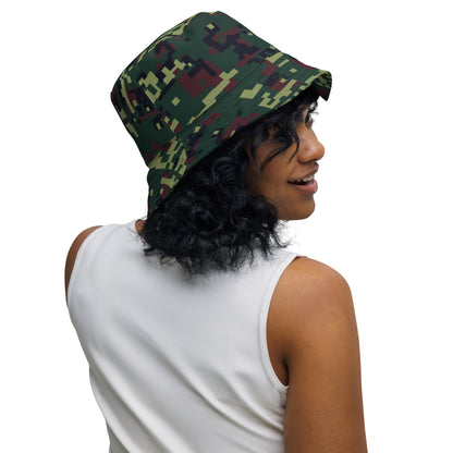 Vietnamese K18 Woodland Digital CAMO Reversible bucket hat - Bucket Hat