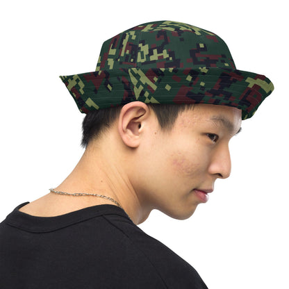 Vietnamese K18 Woodland Digital CAMO Reversible bucket hat - Bucket Hat