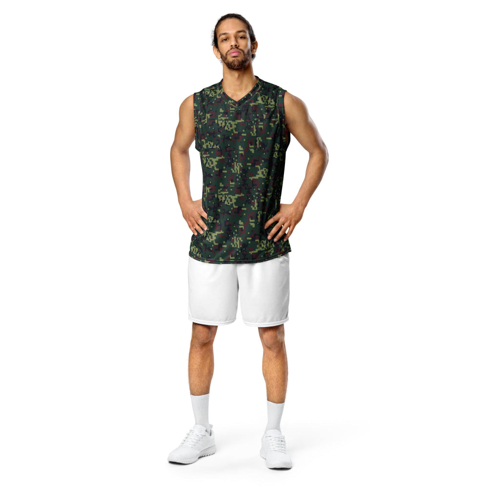 Vietnamese K18 Woodland Digital CAMO unisex basketball jersey - Unisex Basketball Jersey