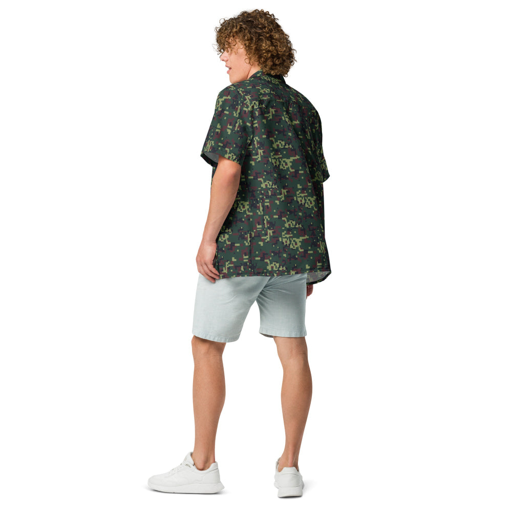 Vietnamese K18 Woodland Digital CAMO Unisex button shirt - Button Shirt