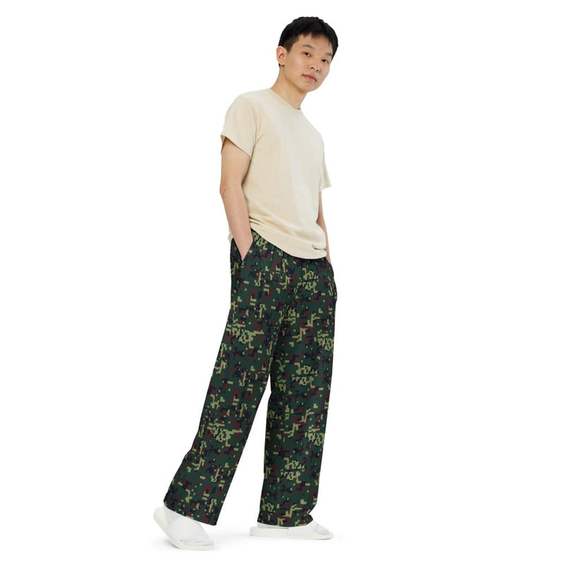 Vietnamese K18 Woodland Digital CAMO unisex wide-leg pants