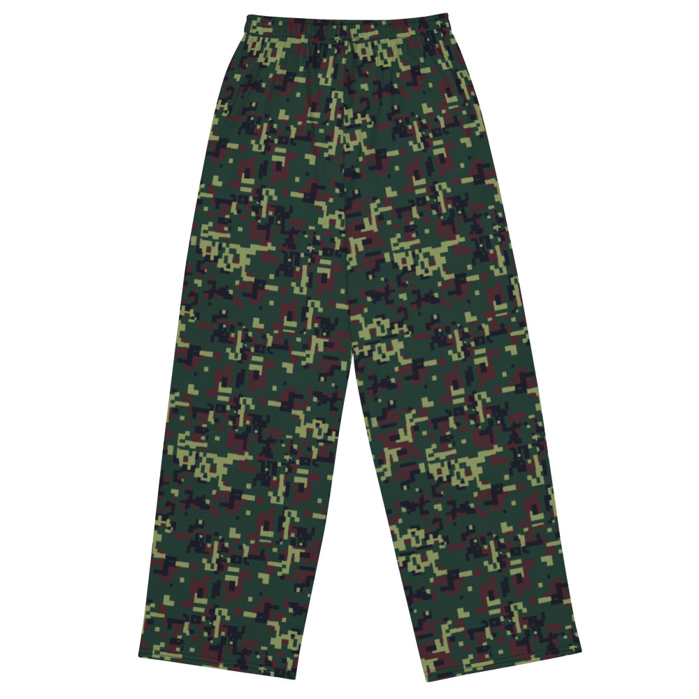 Vietnamese K18 Woodland Digital CAMO unisex wide-leg pants - Unisex Wide-Leg Pants