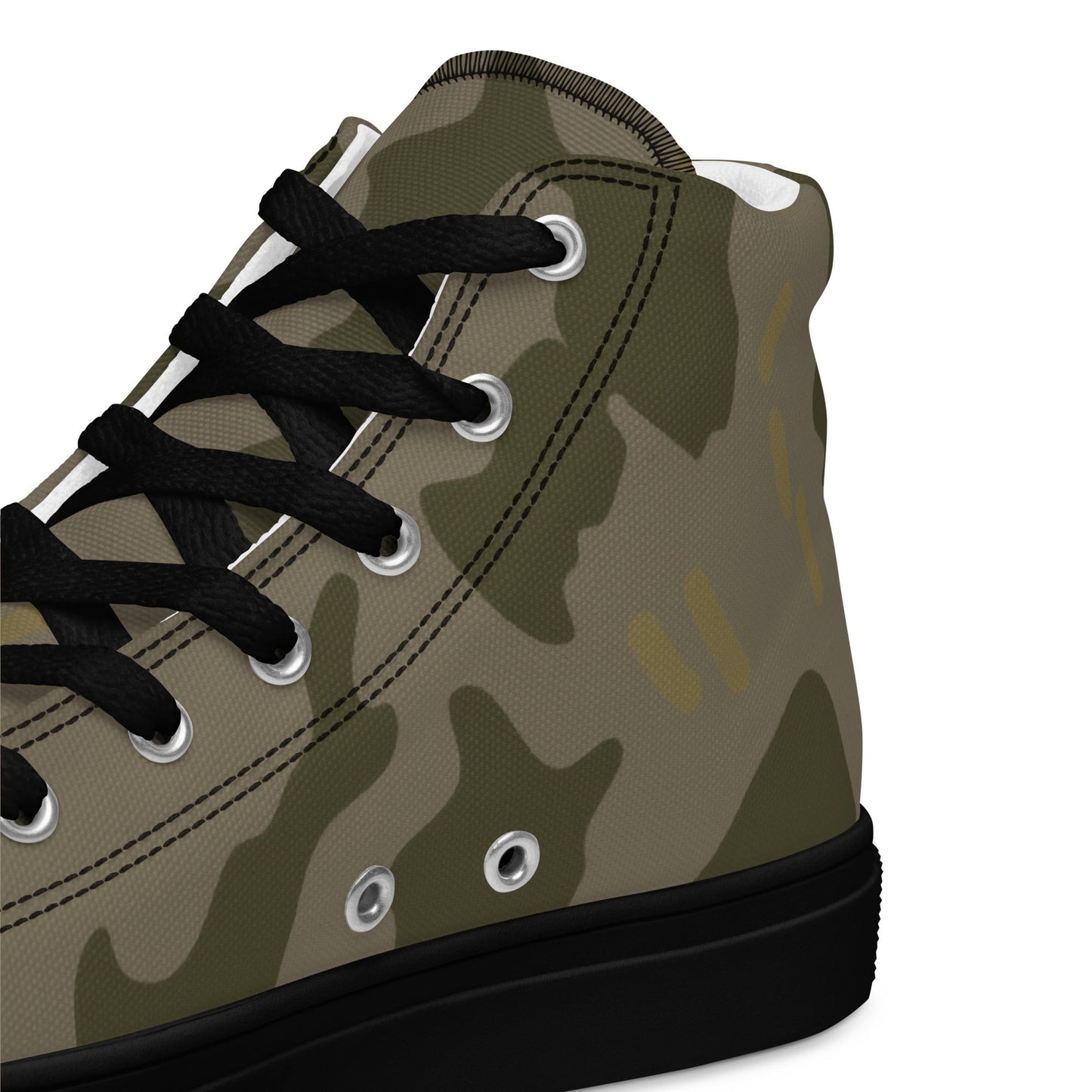 Warhammer 40k Imperial Guard Moebian 6th Regiment CAMO Mens High-Top Canvas Shoes