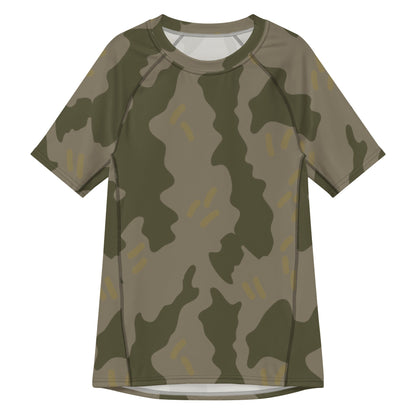 Warhammer 40k Imperial Guard Moebian 6th Regiment CAMO Mens Short-Sleeve Rash - 2XS - Short-sleeve Guards
