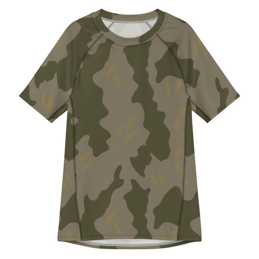 Warhammer 40k Imperial Guard Moebian 6th Regiment CAMO Mens Short-Sleeve Rash - 2XS - Short-sleeve Guards