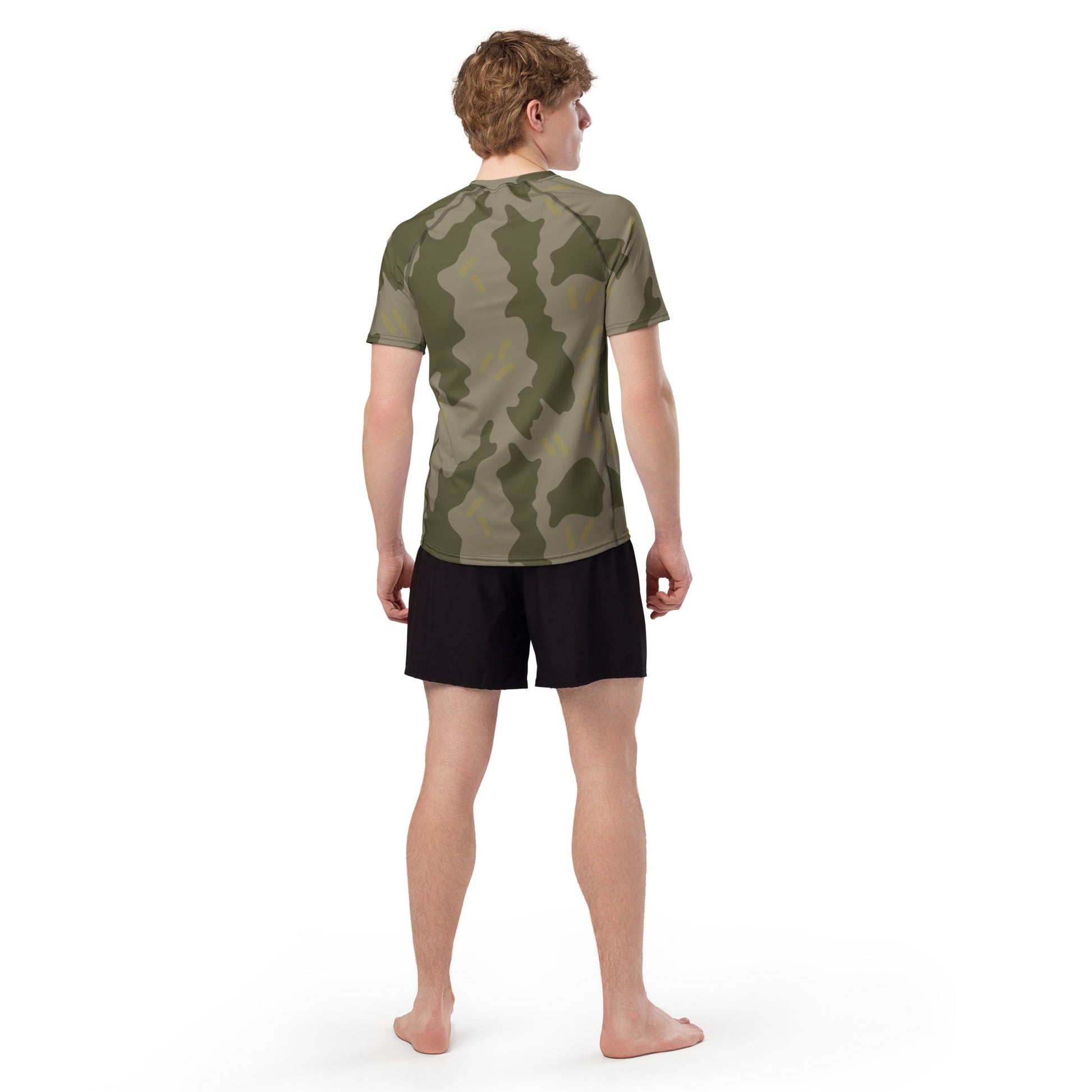 Warhammer 40k Imperial Guard Moebian 6th Regiment CAMO Mens Short-Sleeve Rash - Short-sleeve Guards