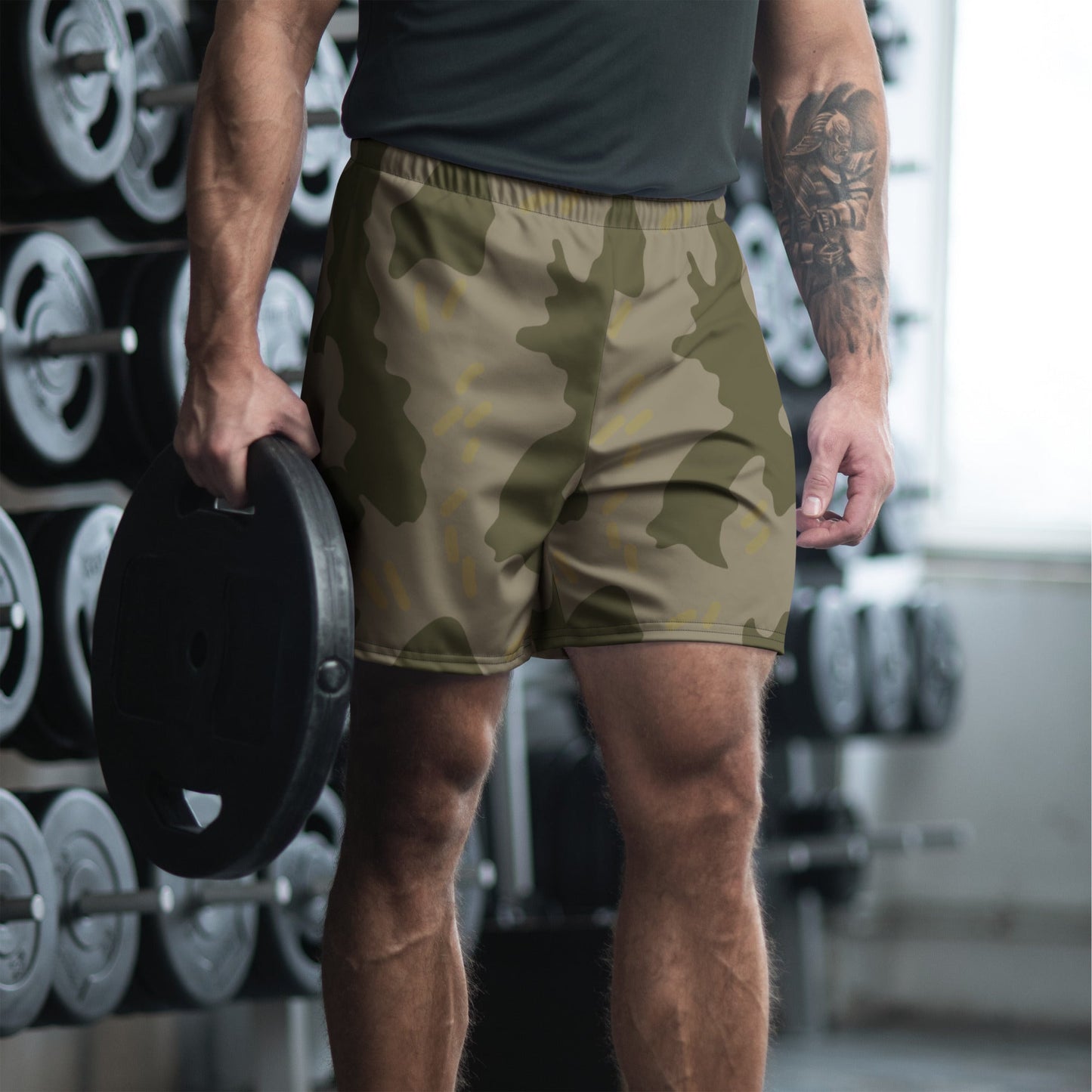Warhammer 40k Imperial Guard Moebian 6th Regiment CAMO Unisex Athletic Long Shorts - 2XS
