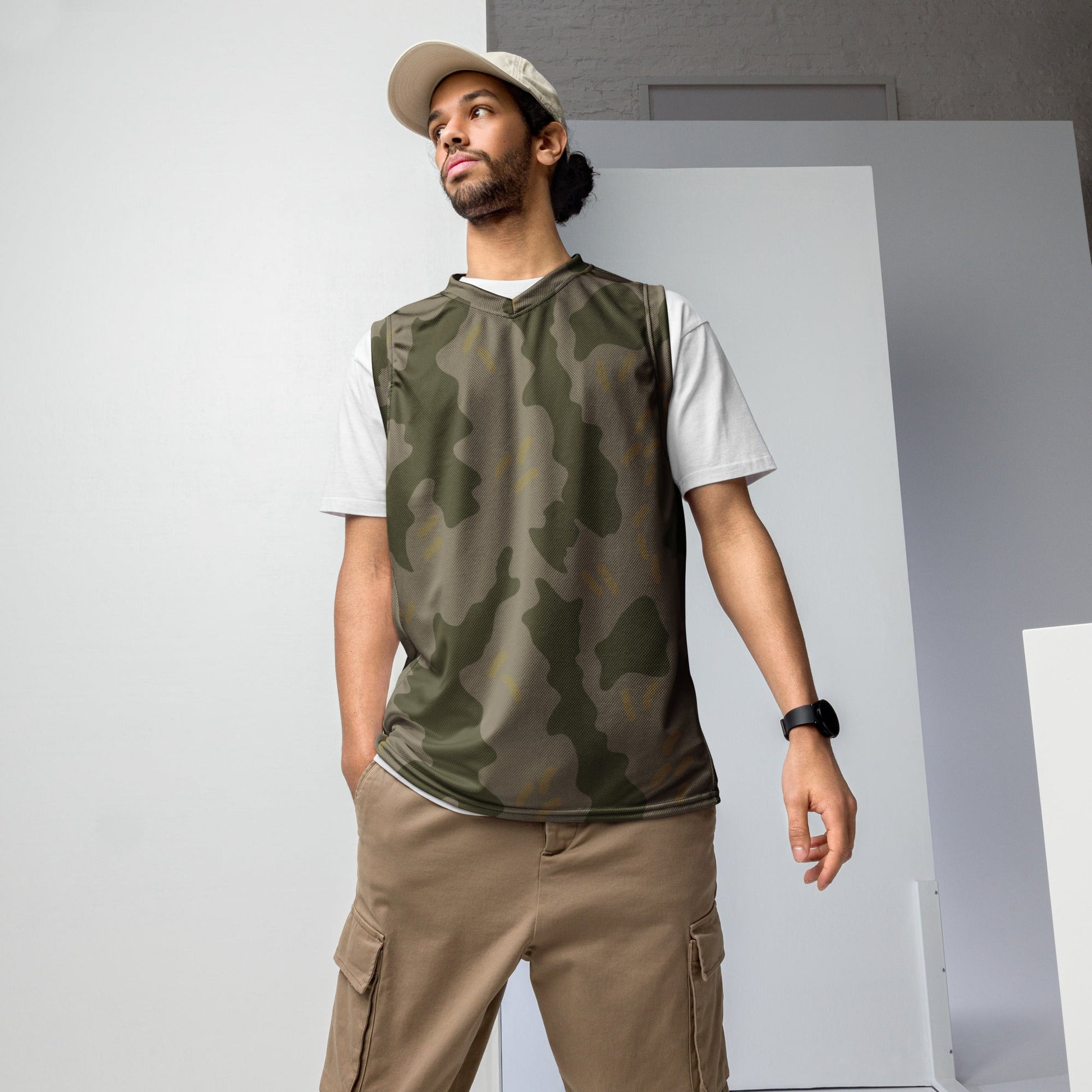 Warhammer 40k Imperial Guard Moebian 6th Regiment CAMO Unisex Basketball Jersey - 2XS