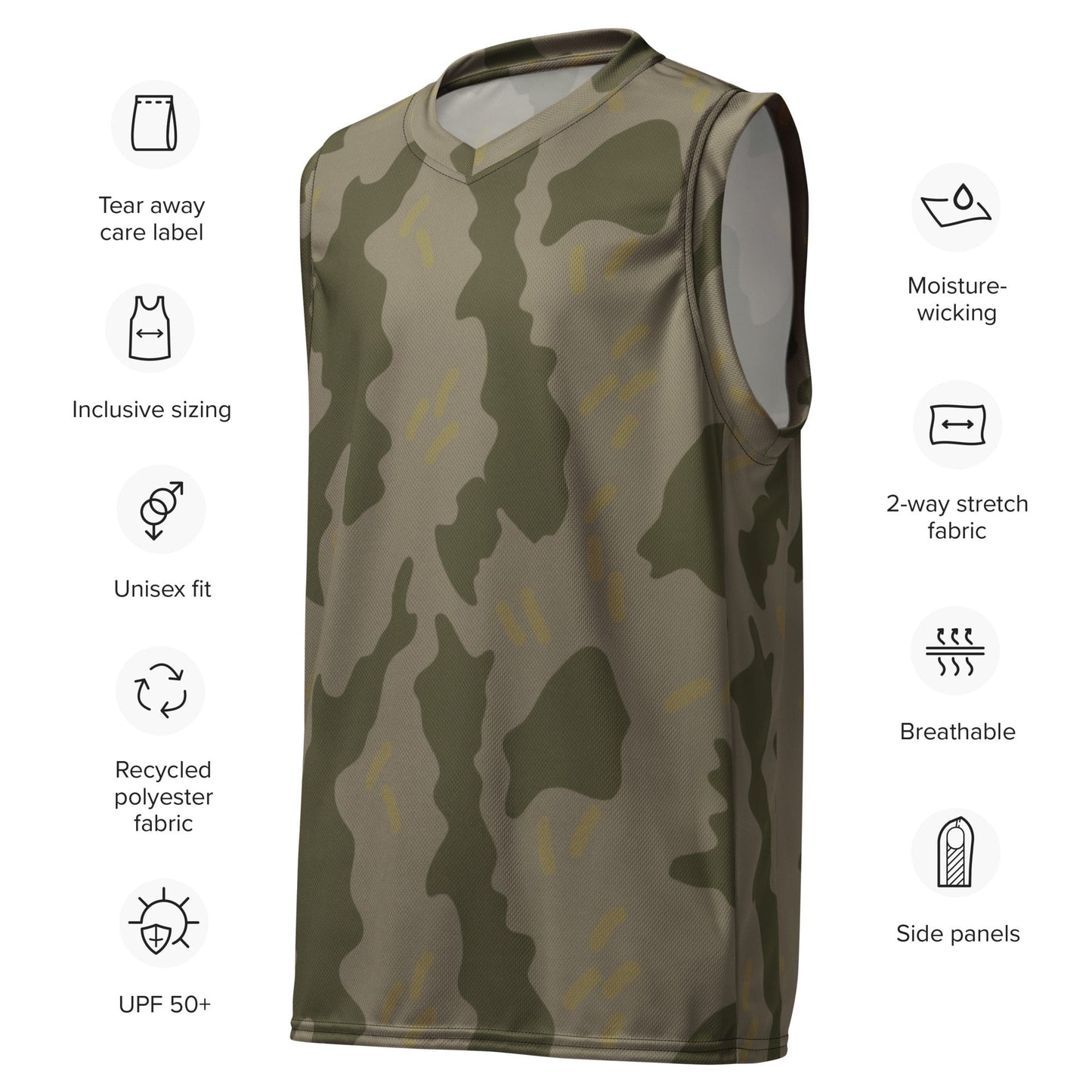 Warhammer 40k Imperial Guard Moebian 6th Regiment CAMO Unisex Basketball Jersey