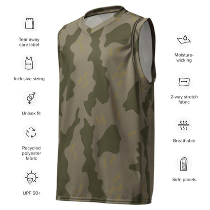 Warhammer 40k Imperial Guard Moebian 6th Regiment CAMO Unisex Basketball Jersey