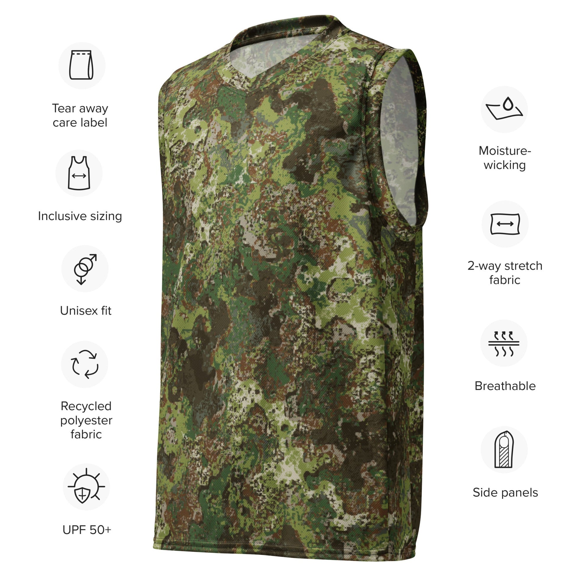 Wasp CAMO unisex basketball jersey - Basketball Jerseys