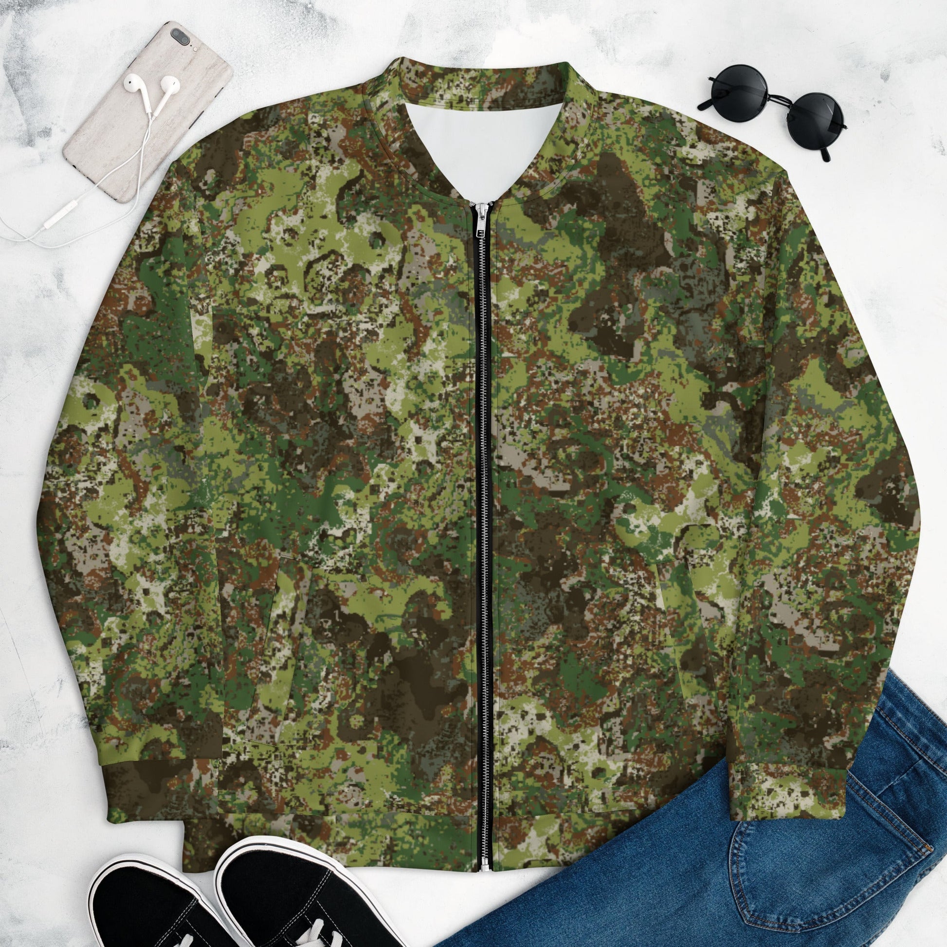 Wasp CAMO Unisex Bomber Jacket - Jackets