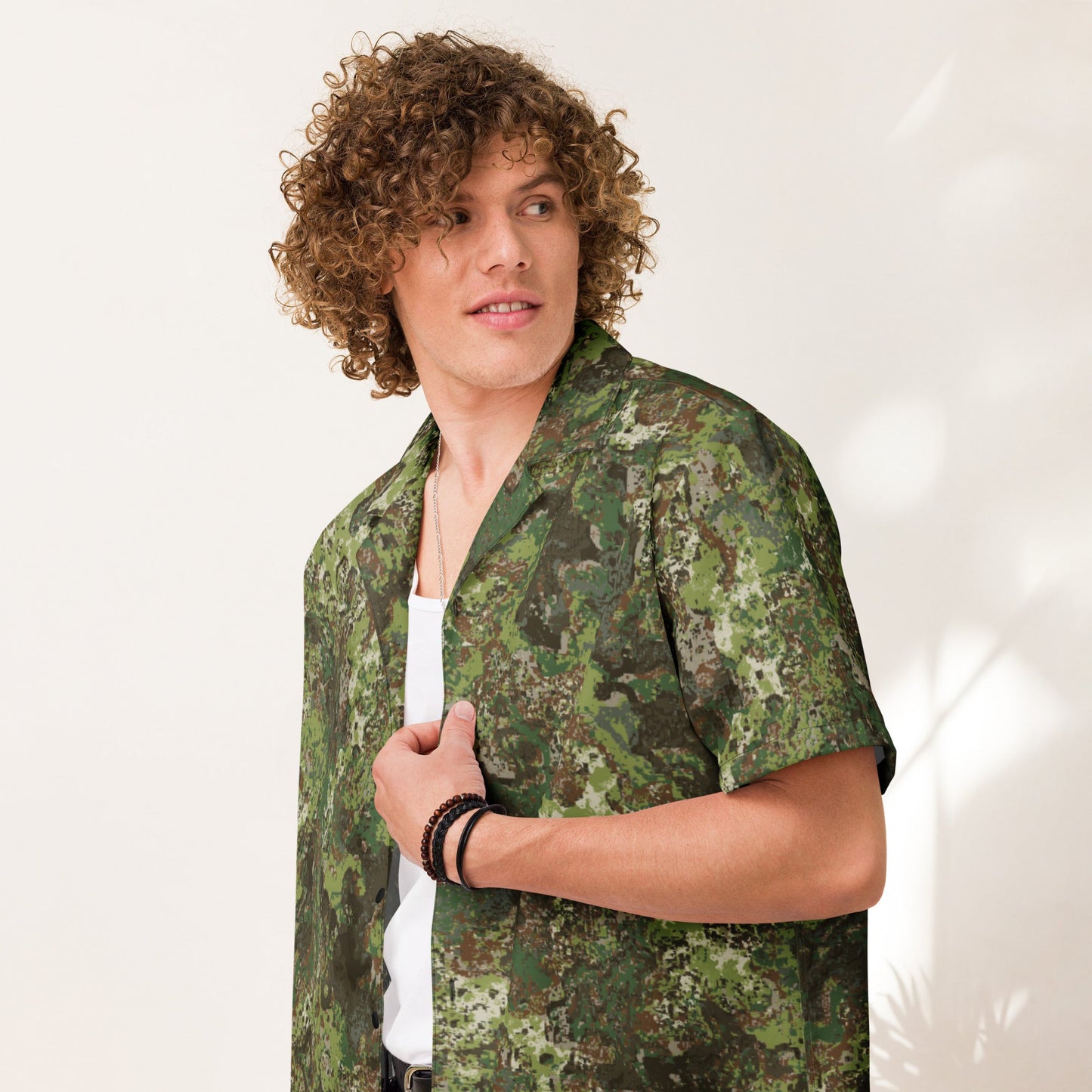 Wasp CAMO Unisex button shirt - Button Shirts