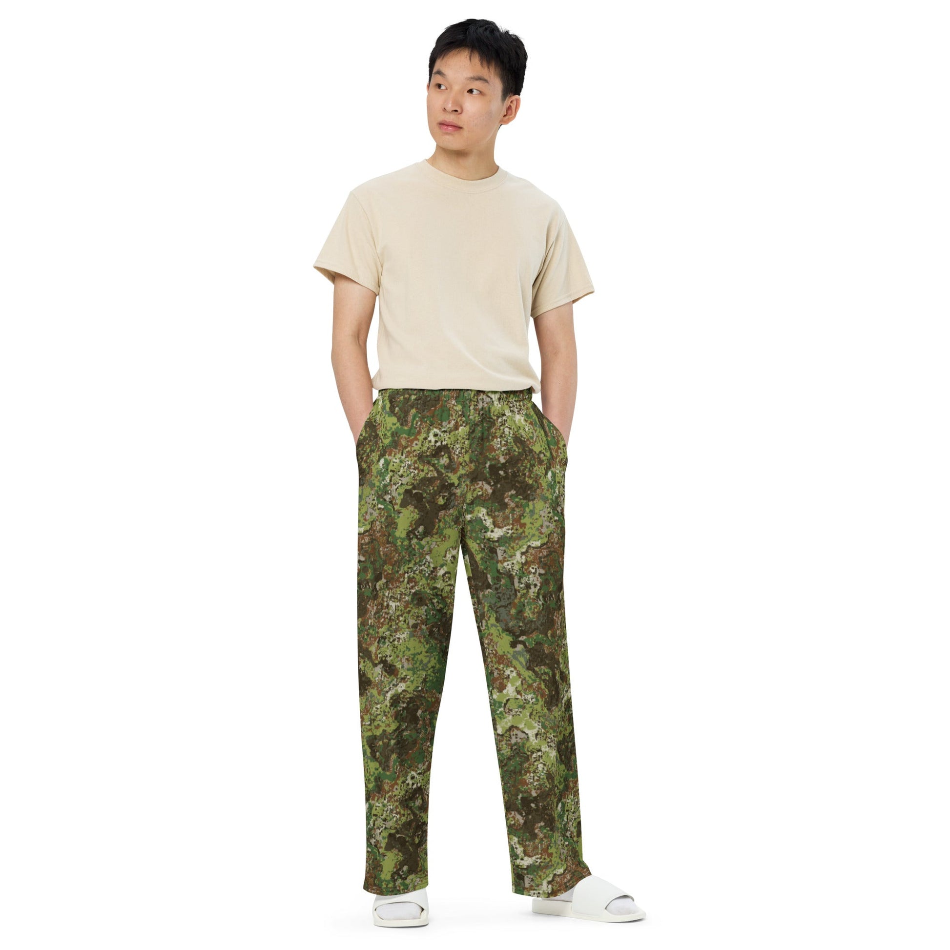 Wasp CAMO unisex wide-leg pants - Wide-leg Pants