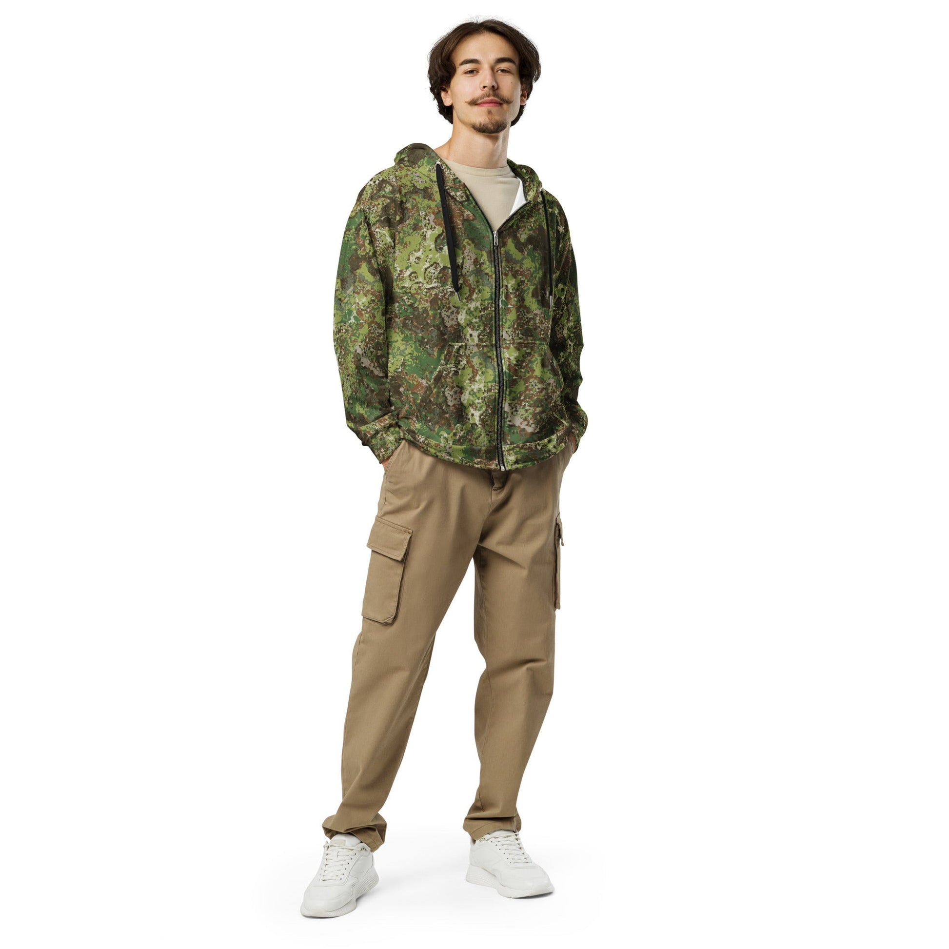 Wasp CAMO Unisex zip hoodie - Zip Hoodies