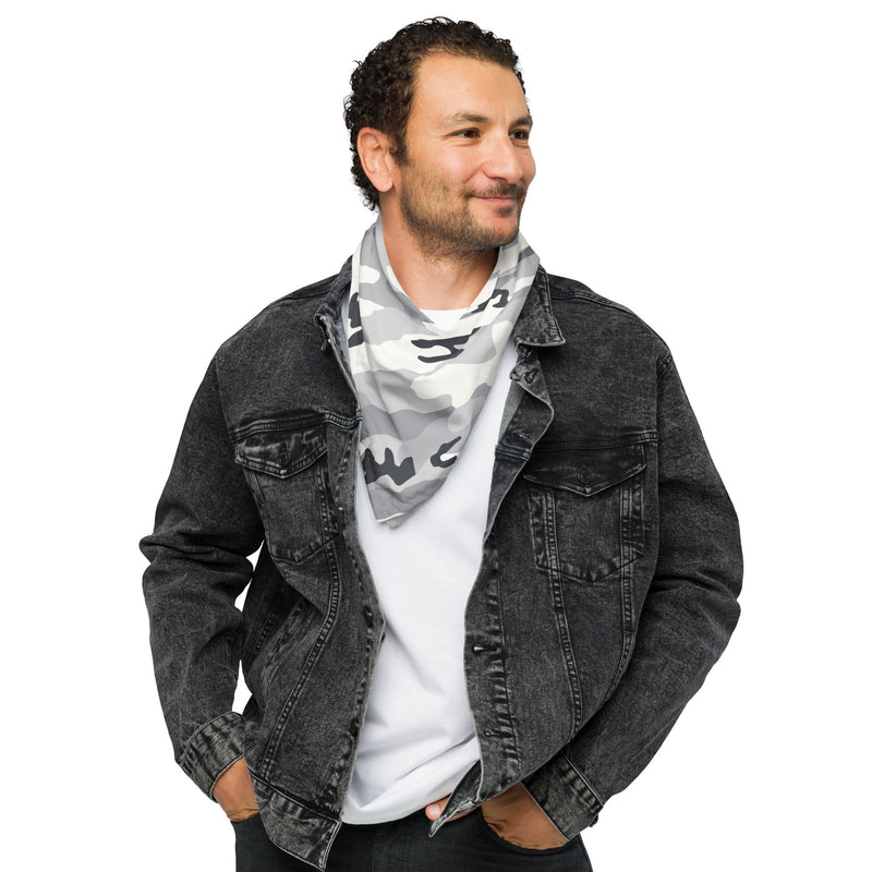 White Birch Monolith Winter CAMO Bandana - Head