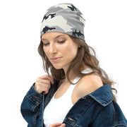 White Birch Monolith Winter CAMO Beanie - Head