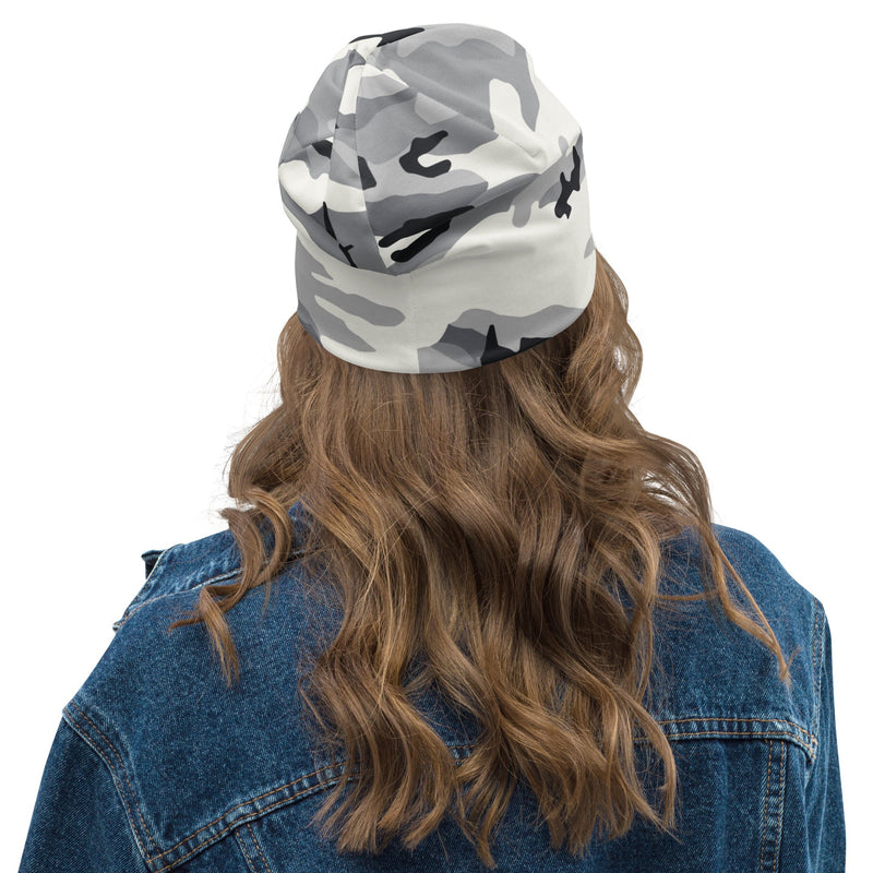 White Birch Monolith Winter CAMO Beanie - Head