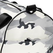 White Birch Monolith Winter CAMO Gym Bag