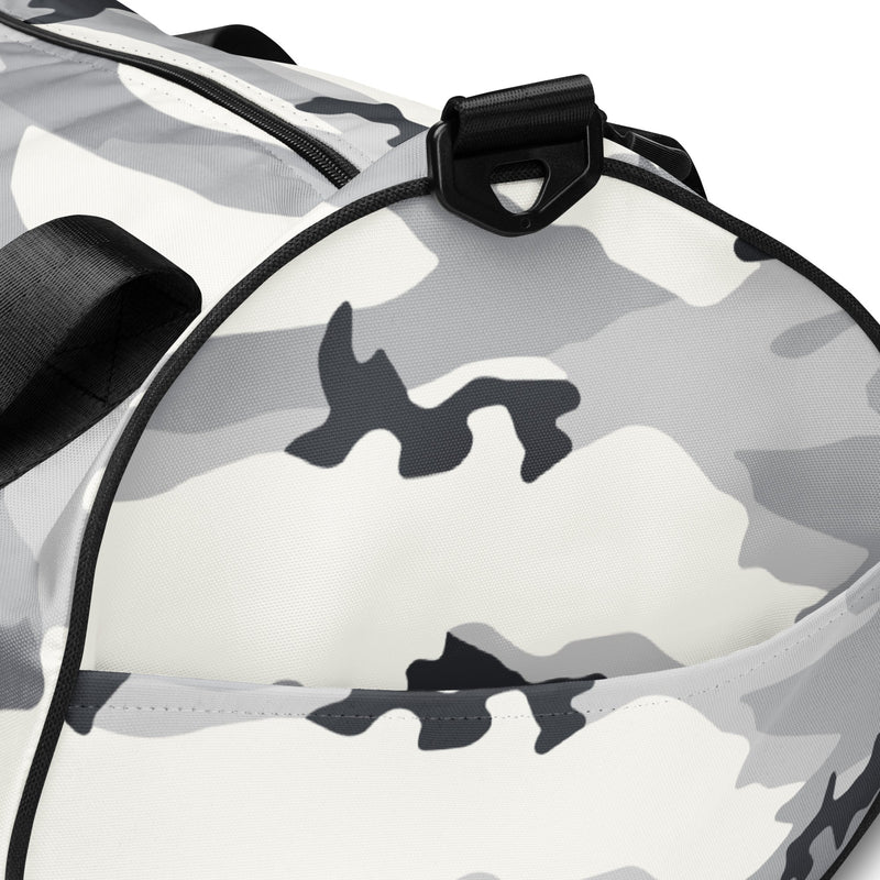 White Birch Monolith Winter CAMO Gym Bag