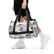 White Birch Monolith Winter CAMO Gym Bag