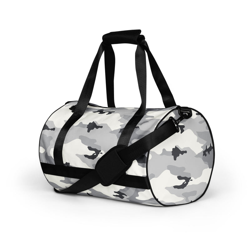 White Birch Monolith Winter CAMO Gym Bag