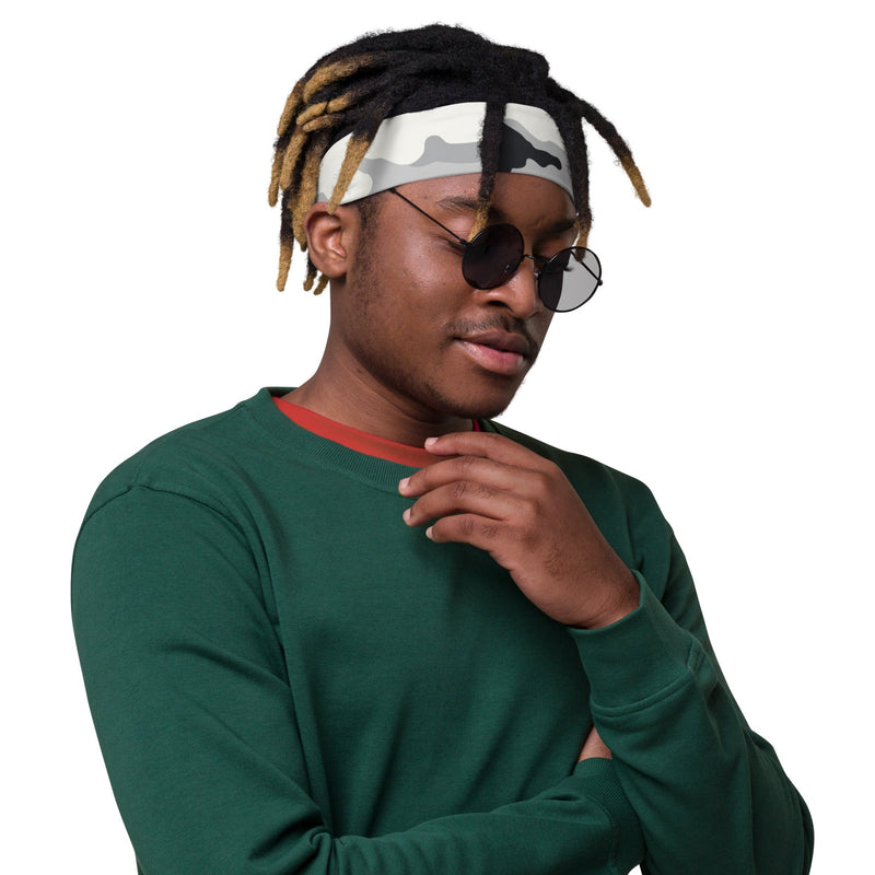 White Birch Monolith Winter CAMO Headband - Head