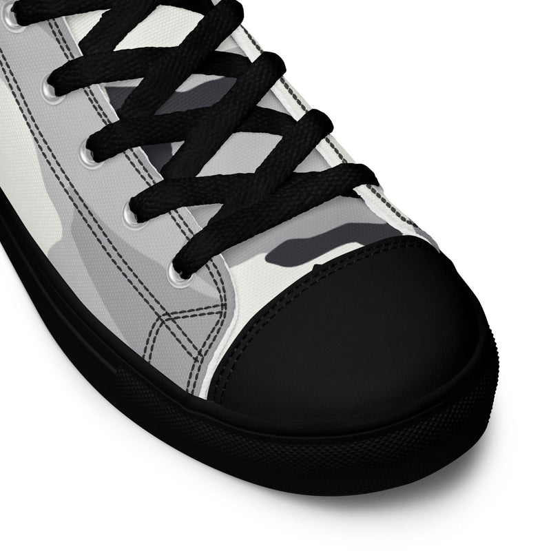 White Birch Monolith Winter CAMO Mens High-Top Canvas Shoes