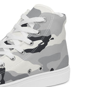 White Birch Monolith Winter CAMO Mens High-Top Canvas Shoes