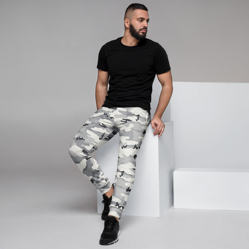 White Birch Monolith Winter CAMO Mens Joggers - Men