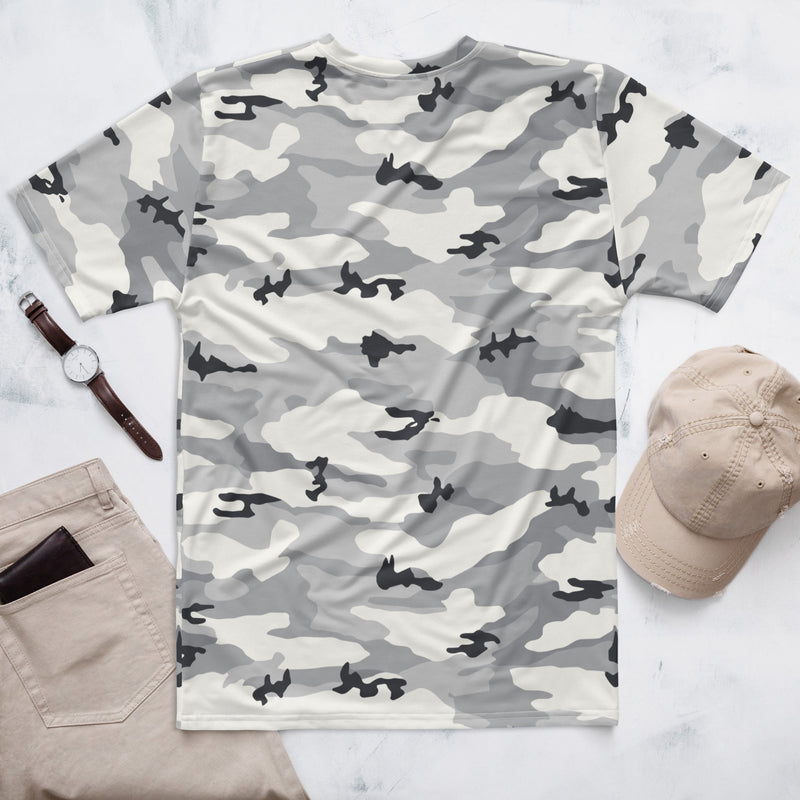 White Birch Monolith Winter CAMO Mens T-Shirt - Shirt - Tee