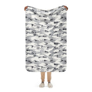 White Birch Monolith Winter CAMO Sherpa Blanket - 37″×57″