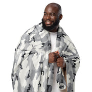 White Birch Monolith Winter CAMO Sherpa Blanket