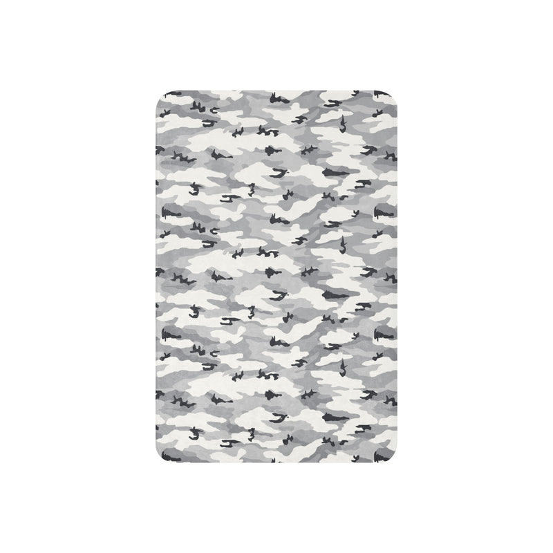 White Birch Monolith Winter CAMO Sherpa Blanket