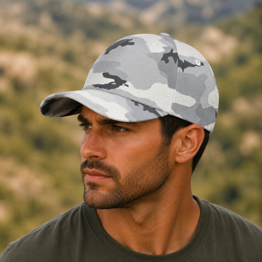 White Birch Monolith Winter CAMO Snapback Ball Cap - U / Head