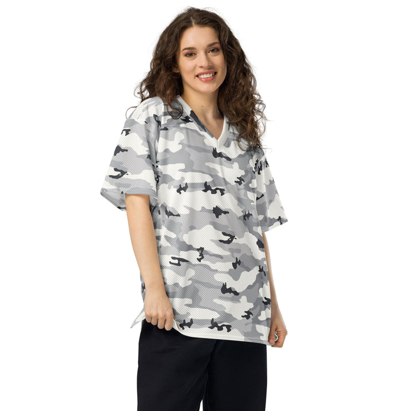 White Birch Monolith Winter CAMO Unisex American Football Jersey