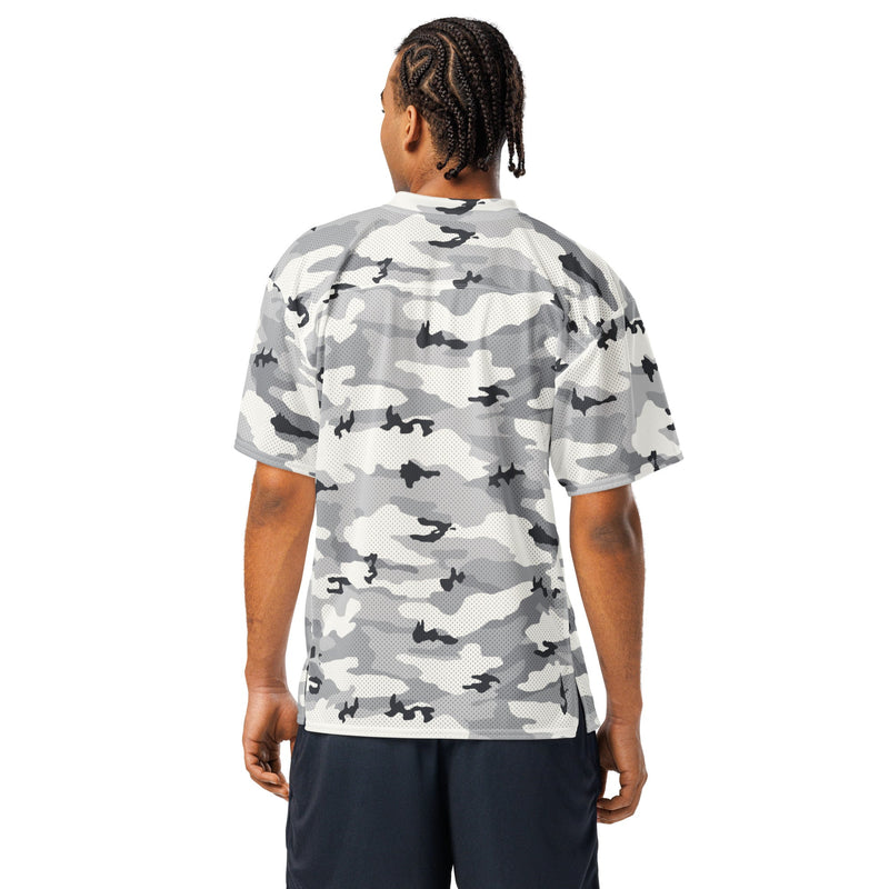 White Birch Monolith Winter CAMO Unisex American Football Jersey