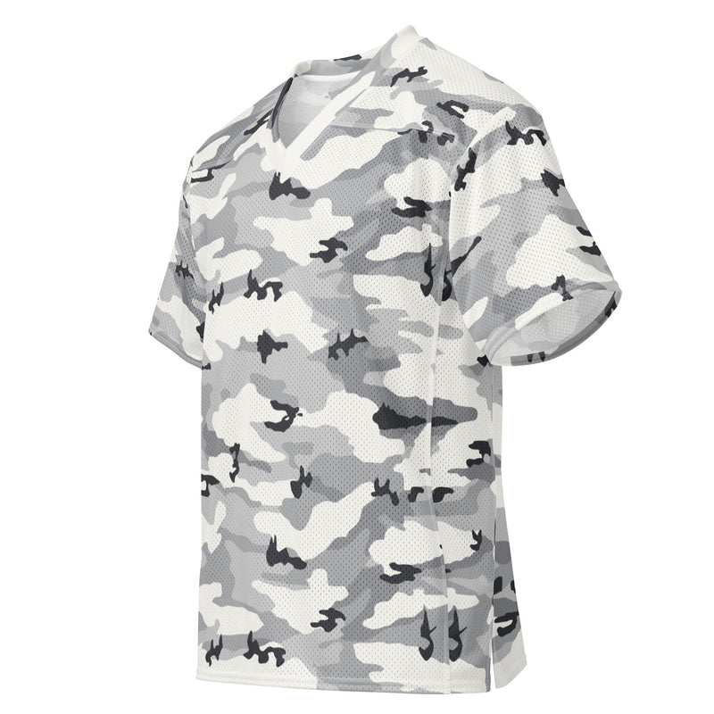 White Birch Monolith Winter CAMO Unisex American Football Jersey